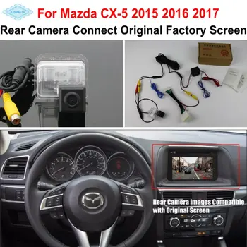 Lyudmila PENTRU Mazda CX-5 CX 5 CX5 2016 2017 RCA & Original Ecran Compatibil / Masina din Spate Vedere aparat de Fotografiat / HD Reverse Camera Seturi