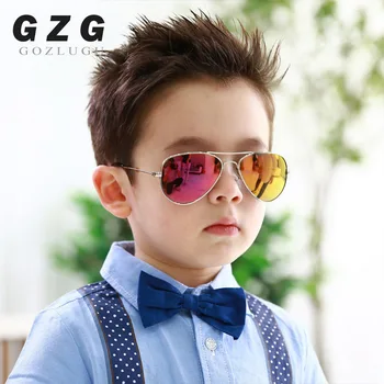 2020 Clasic De Epocă Ochelari De Soare Pentru Copii De Colorat Oglindă Ochelari Băieți/Fete Cadru Metalic Copii Drăguț În Aer Liber Ochelari De Vedere