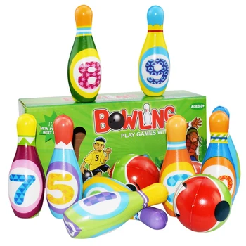 Arabă Colorate Numărul Moale Minge De Bowling Pini Copii Dezvoltarea Intelectuală Educația Jucărie