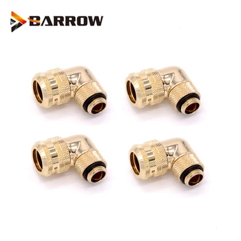 BARROW 90 de Grade Montarea folosi pentru OD12mm/OD14mm/OD16mm Greu Tub la Îndemână Compresie Cupru Montaj Dublu Interfață 4buc/loturi