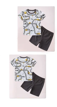 Umor Urs Vara 2019 Băieți Copii Haine de Moda Casual, stil de Desene animate de Bumbac T-shirt, Blaturi+ pantaloni Scurti Copii Îmbrăcăminte pentru Copii Set