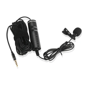 3.5 mm Microfon Lavaliera 6m Mini Audio Clip-on cu Guler Condensator Rever Microfon pentru Înregistrare DSLR aparat de Fotografiat Telefon Inteligent Laptop