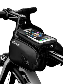 1 Buc 7 Inch Biciclete Telefon Mobil Rezistent La Apa Suport Sac Ecran Tactil Geantă De Șa Biciclete De Munte Fața Fascicul Geanta Echipament De Echitatie