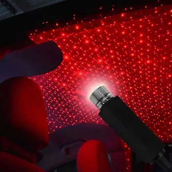LED-uri Auto Acoperiș de Stele Lumina de Noapte Proiector Atmosfera Mașină de Lampa USB Auto Decorative de Interior Lumina Reglabil Multiple de Iluminat Eficient
