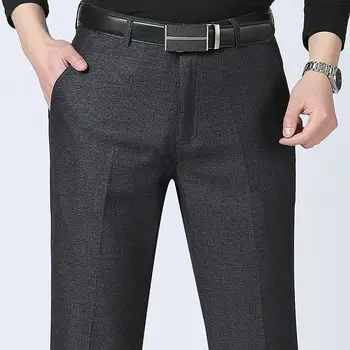 2020 Moda Barbati Slim Casual Pantaloni Toamna Iarna Nou Stil de Afaceri Rochie Stretch Pantaloni sex Masculin Brand Straight Pant Black Navy