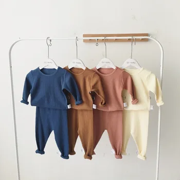 Haine 2019 new bumbac copii două bucăți seturi copilul e toamnă iubito fată tricot set