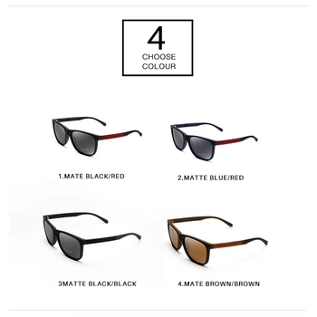 Roza Polarizat ochelari de Soare Unisex TR90 Clasic Pătrat Ochelari de Înaltă Calitate Pentru Bărbați/Femeile Linie Roșie Serie Gafas De SolUV400 RZ0616