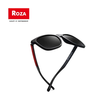 Roza Polarizat ochelari de Soare Unisex TR90 Clasic Pătrat Ochelari de Înaltă Calitate Pentru Bărbați/Femeile Linie Roșie Serie Gafas De SolUV400 RZ0616