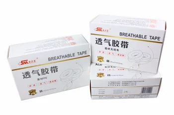 Medical Respirabil banda de plastic de PE Ventilație transparent anti-alergice Non-țesături Obligatoriu transfuzie de bandă Adezivă 9.1