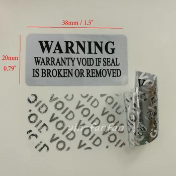 200pcs argint VID de Securitate, Etichete sigiliu Autocolant de Garanție