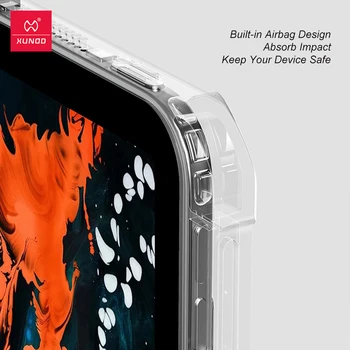 XUNDD Cover Pentru iPad Air 4 Pro 10.9 11 12.9 2020 Caz din Piele Comprimat Transparet Spate Clar Capac de Protecție Cu Suport