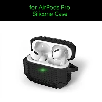 Protecție Completă Pentru Căști Caz Pentru Airpods Pro Accidentat Grele Rezistent La Șocuri Silicon Cască Bluetooth Caz Pentru Airpods Pro Capa