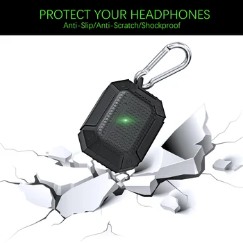Protecție Completă Pentru Căști Caz Pentru Airpods Pro Accidentat Grele Rezistent La Șocuri Silicon Cască Bluetooth Caz Pentru Airpods Pro Capa