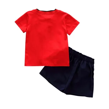 2 buc Băieți Copii Haine fete seturi de Vară de Îmbrăcăminte pentru Copii Set Haine de Bumbac Haine pentru Copii cu Maneci Scurte Florale tricou+Pantaloni scurti