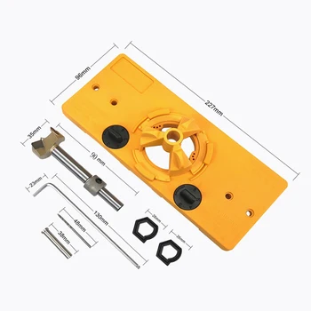 35mm Balamale Ascunse Jig kit de prelucrare a Lemnului Instrument Cu 5pPcs Burghiu potrivit pentru a face Față Cadru Cabinet Dulap Usi de instalare