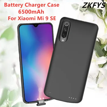 Baterie Cazuri Pentru Xiaomi Mi 9 SE Portabil Putere Banca de Încărcare a Bateriei Caz 6500mAh Extern Încărcător Baterie Capac Caz