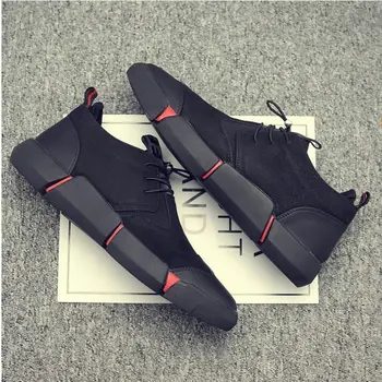 Brand de Înaltă Calitate Negru Barbati Pantofi Casual din Piele Adidași de Moda de Iarnă Ține de Cald cu Blana Apartamente de Dimensiuni Mari 2020 Nou tyu7