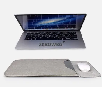 PU Piele cu Maneci Laptop Notebook Bag Husă de Caz pentru Macbook Air 11 13 12 15 Pro 13.3 15.4 Retina Unisex Maneca Plic Acoperi