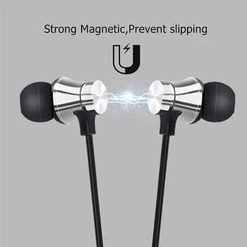 Magnetic Wireless Bluetooth Casti Handsfree Casti Stereo Sport de Susținere Căști fără Fir, Căști cu Microfon Pentru Telefon