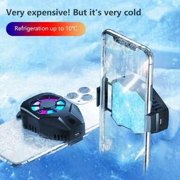 Telefon mobil Cooler de gheata clip L-01 Telefonul radiatorul de Răcire Ventilator Cu RGB lumina de Fundal Pentru iPhone XS MAX/XS/XR/8/7/6 Huawei Samsung