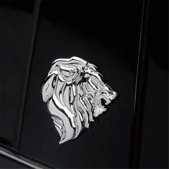 Leu 3D Animal de Metal Fierbinte Autocolante Auto de Styling, Accesorii pentru Motociclete Etichetă Insigna Emblema Emblema Autocolante Auto