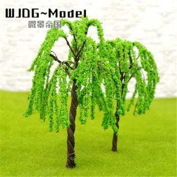 Wiking 10 PC-uri H: 75-120 green tree maker model dimensiune layout model de formare a seta dimensiunea, dimensiunea de copac