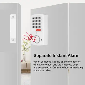 Home Securitate Alarmă Sistem Independent Senzori Magnetici Independent de Domiciliu fără Fir Ușă și Geam de Securitate de Alarmă Alarmă Antifurt