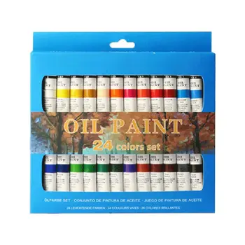 2021 Noi 24 Culori Profesionale Pictură în Ulei Vopsea Desen Pigment Tuburi de 12 ml Set Artist
