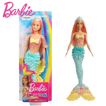 Brand Original Papusa Barbie Sirena Caracteristică Lumini de Curcubeu Jucarii pentru Fete Printesa Păpuși de moda pentru Copii Jucarii Copii Cadouri