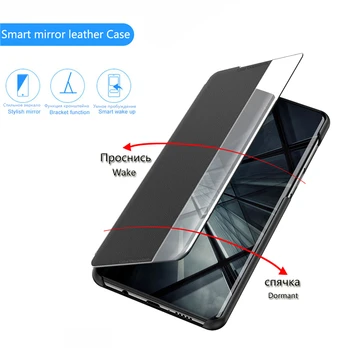 Pentru Samsung Galaxy S8 S9 S10 S20 Plus Ultra Caz Flip smart trezi Telefon Capacul din Spate Coque