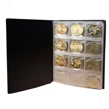 Colecta Bani Organizator 120 Buzunare Monede De Colectie Album Carte Pentru Colector De Monede Titularul Albume Mini Penny Coin Sac De Depozitare