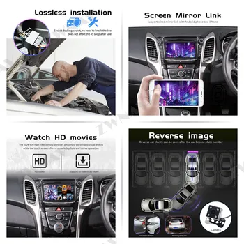 Android 9.1 Car multimedia DVD Navi GPS Pentru Hyundai I30 Elantra GT 2012+ radio casetofon IPS auto stereo BT unitatea de cap