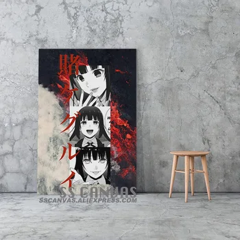 Yumeko Jabami Kakegurui Anime Panza Pictura Decor De Perete De Arta Poze Dormitor Studiu Acasă Decorare Camera De Zi Printuri Poster