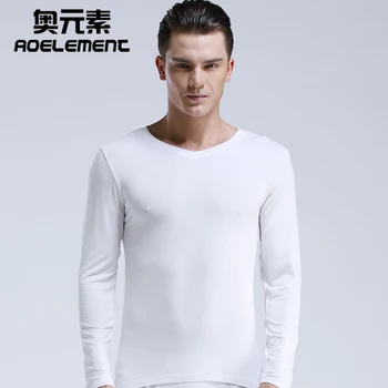 Skinny bărbați Modelul Basic V-neck Lenjerie Caldă de Toamnă Haine Unice Jos Shirt long john bărbați termică barbati bottoms