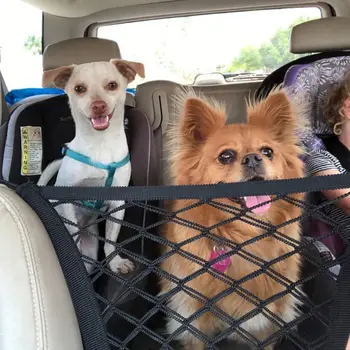 Animale De Companie De Siguranță De Călătorie Izolare Net Auto Camion Bancheta Din Spate Câine Barieră Plasă Sac De Depozitare