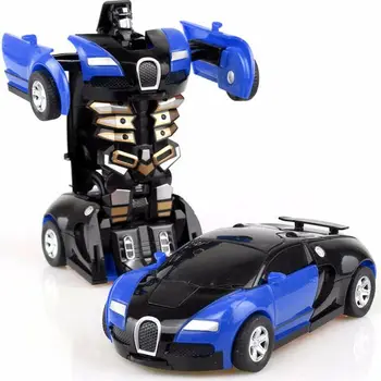 New Sosire O cheie de Deformare Jucării Masina Automata Transforma Robot Plastic Model de Masina Jucării Amuzante Pentru Baieti Cadouri Uimitoare Copil Jucărie