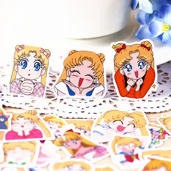 40pcs Anime Sailor Moon Autocolant Paster Desene animate Album Ambarcațiuni Decor Costume Cosplay Prop Accesorii