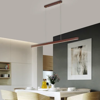 Modern, Simplu de CONDUS de Lemn Pandantiv de Iluminat Acasă Decorare Birou Bucătărie Agățat Lumina de Interior Living corp de iluminat