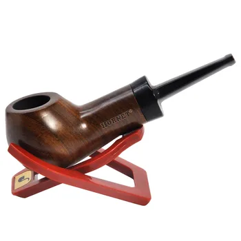 HORNET Fum din Lemn Set de Tutun de Fumat Pipa + Metal Fuma Pipa Instrumente de Curățare + Țevi din Oțel Inoxidabil Ecrane + Sticla vas de Depozitare