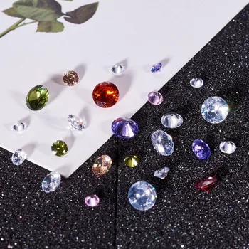 80buc/cutie Zirconiu Cubic, Cabochons Cristal Diamant Fatetat pentru a Face Bijuterii Petrecere de Aniversare Decor