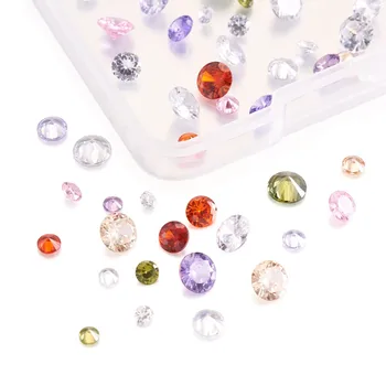 80buc/cutie Zirconiu Cubic, Cabochons Cristal Diamant Fatetat pentru a Face Bijuterii Petrecere de Aniversare Decor