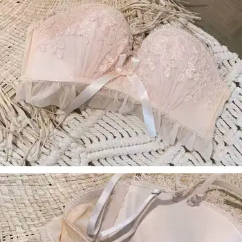 Sexy Lace Push-Up Bra Lenjerie Set de Lenjerie Femei Lenjerie Set Sutien din Dantela Cu Pad Talie Joasa Chiloți Kit #20