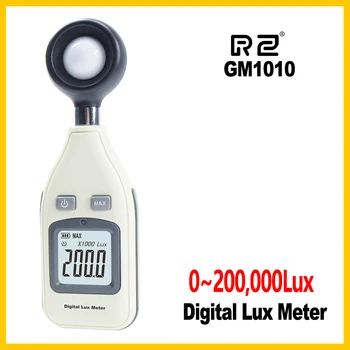 RZ Transport Gratuit GM1010 Lux Metru de Măsurare 0Lux~200.000 de Lux/0Fc~185,806 Fc