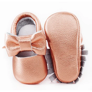 Phanindra 2020 nou din Piele Copii mocasini fete de aur fundita Prima Pietoni Moale pantofi pentru Copii Copilul Sugar Franjuri Pantofi