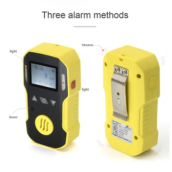Ozon Detector de Gaz Bosean O3 Portabil de Alarmă detetcor Apă,Praf și rezistent la Explozie ABS & Grip de Cauciuc USB Reîncărcabilă 0-20 ppm O3