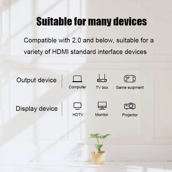 Cablu HDMI pentru Km Cutie HDMI 2.0 Cablu Audio Comutator Splitter pentru Cutie TV UHD FHD 3D PS4 1M 2M 3M 5M
