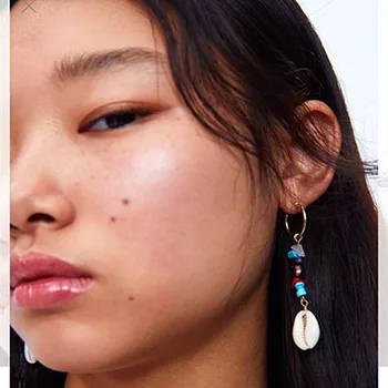 Boemia de Moda din Oțel Inoxidabil Cercei cu Perle Femei Cercei Pandantiv Niciodată Decolorare Baroc de apă Dulce Pearl Cercei noi 2020