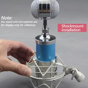Profesionale Metal Microfon Șoc Montare Reduce Zgomotul de Blocare Mic Studio de Difuzare Titularul de Înregistrare Clip Buton P5F6