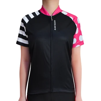 WOSAWE Femei Motociclist Ciclism Jersey Maneci Scurte Ciclu T-shirt Respirabil Uscat Rapid Dresuri Strat de Bază Mountain Bike MTB Îmbrăcăminte