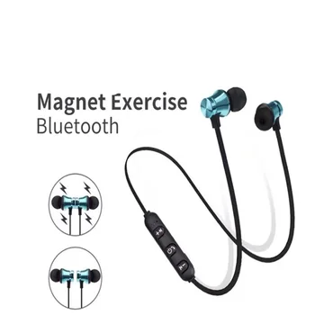 5.0 Cască Bluetooth Sport de Susținere Magnetic Wireless căști Stereo Auriculare Muzica Metal Casti Cu Microfon Pentru Toate Telefoanele